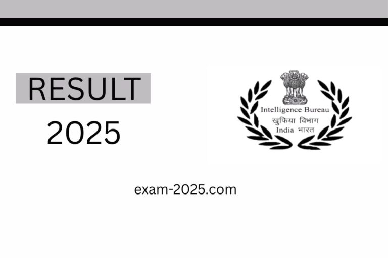 IB Security Assistant Motor Transport Admit Card 2025